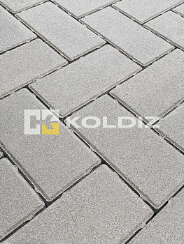 Брусчатка Колдиз Прямоугольник 200х100х100 мм Серая